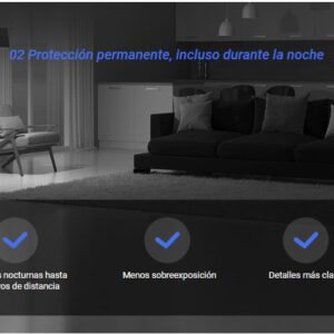 EZVIZ H6C Camara WiFi 5 Megapixeles 360 grados Audio y Parlante - Imagen 3