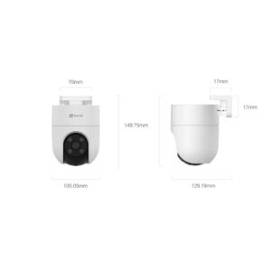 EZVIZ H8C PRO Camara PT WiFi 3 Megapixel / Cobertura 360° / - Imagen 4
